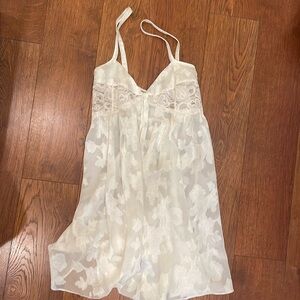 L.A. intimates lace white dress